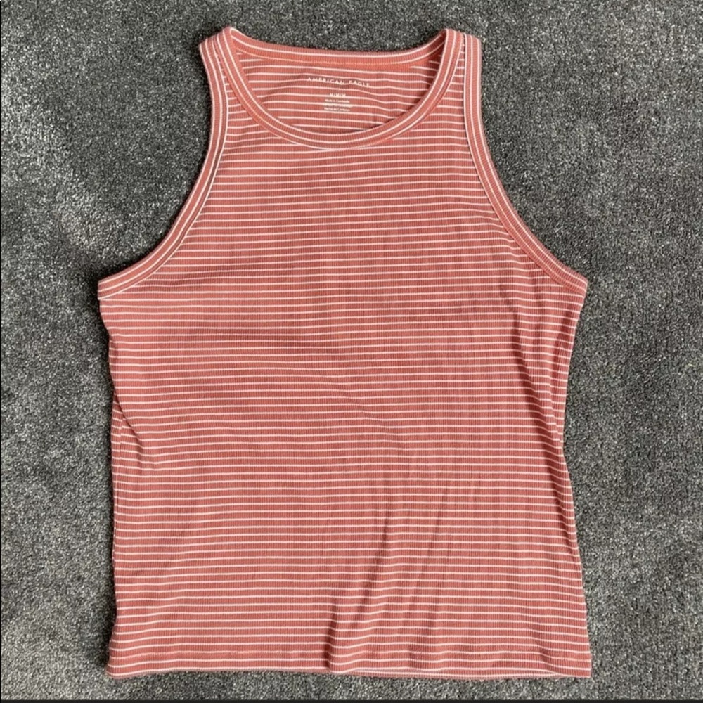 american eagle striped tank top